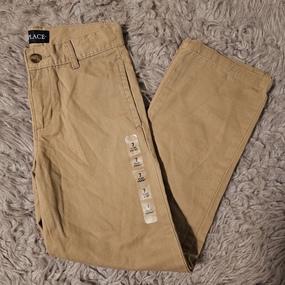 The Children's Place Khaki Dress Pants Size 7 - Picture 1 of 4